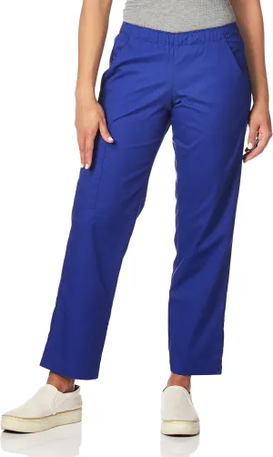 Wink WonderWORK Scrubs for Women, Pull-On Cargo Scrub Pant