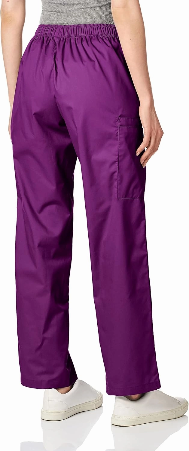 Wink WonderWORK Scrubs for Women, Pull-On Cargo Scrub Pant