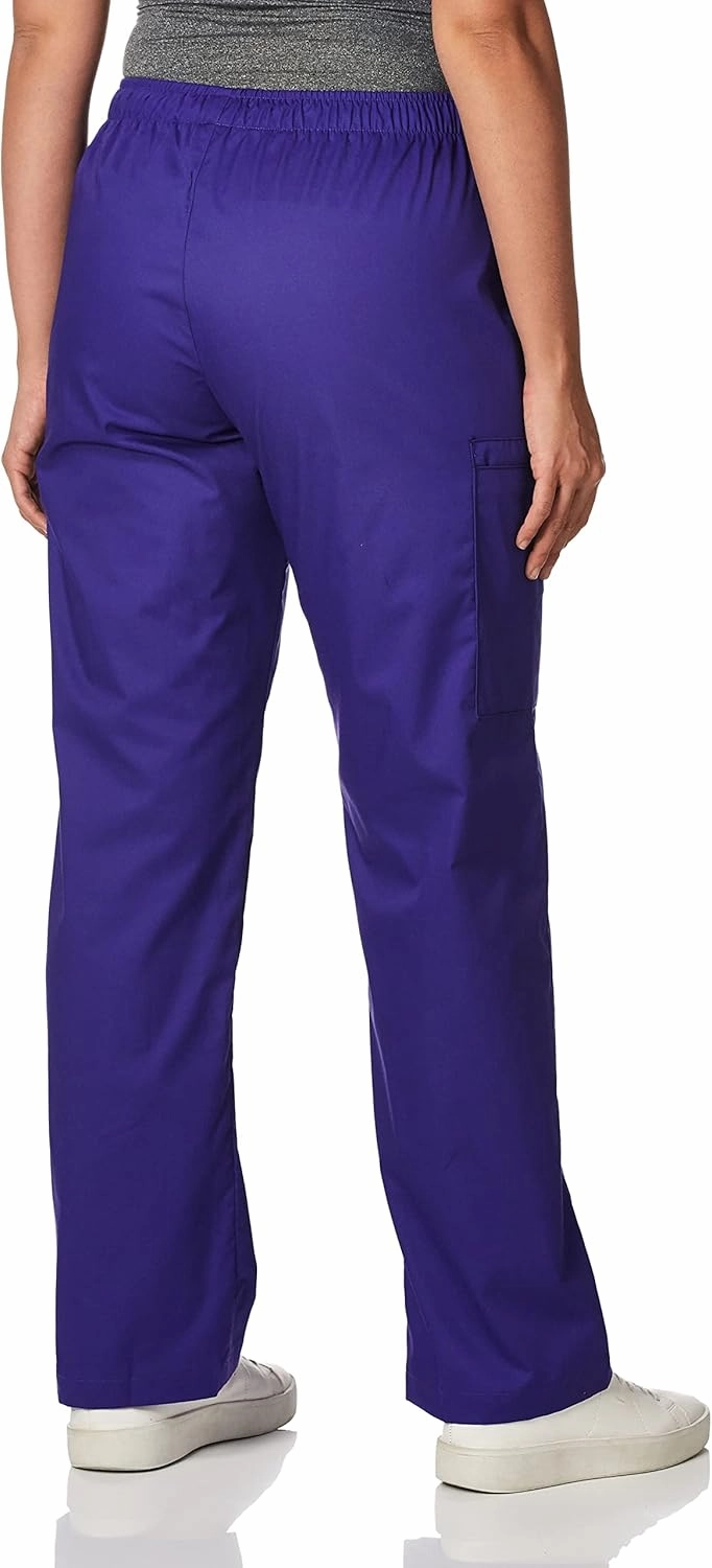 Wink WonderWORK Scrubs for Women, Pull-On Cargo Scrub Pant