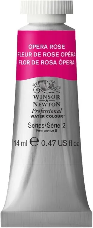 Winsor & Newton 8840537 Professional Watercolour Paint, Vivid Watercolours in Artist Quality, High Colour Brilliance & Luminosity, Non-fading, Archival Quality, 14 ml Tube - Opera Pink