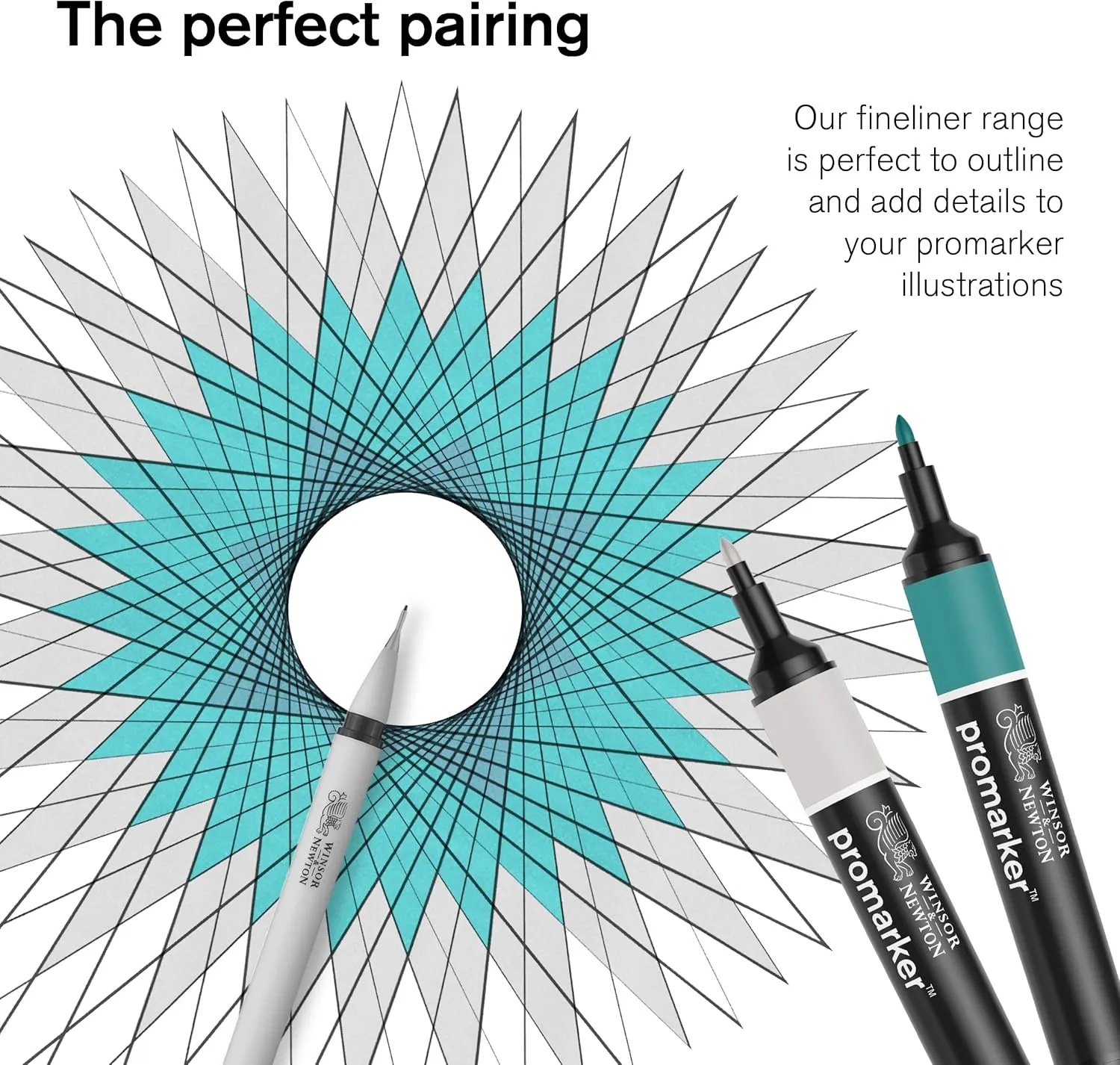 Winsor & Newton ProMarker Brush Set, 12 Count, Vibrant Tones