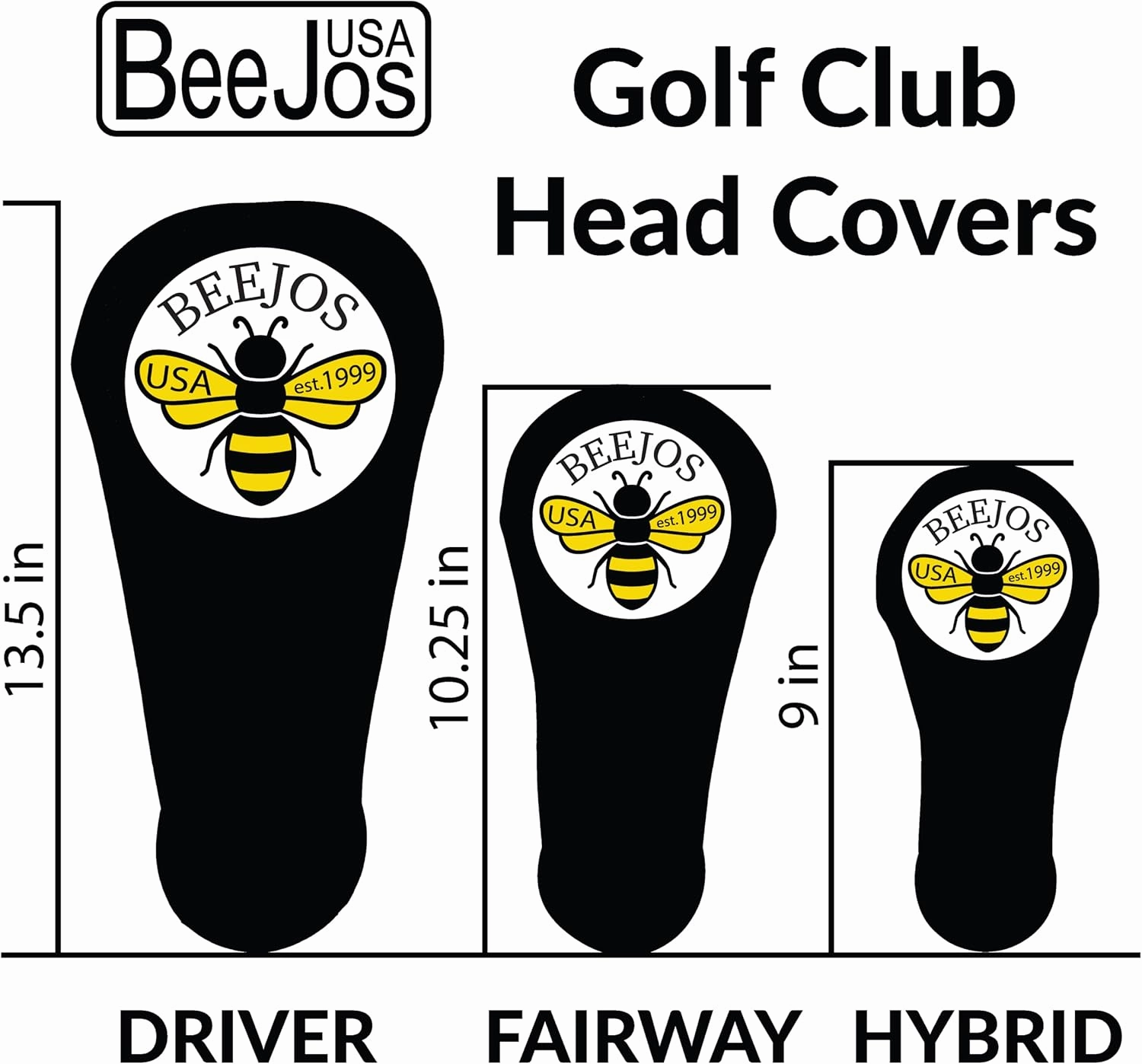 Women’s Hot Pink & White Polka Dots | BeeJoss Golf Club Headcover | Driver Fairway Hybrid-Sold Separately | Handmade in USA