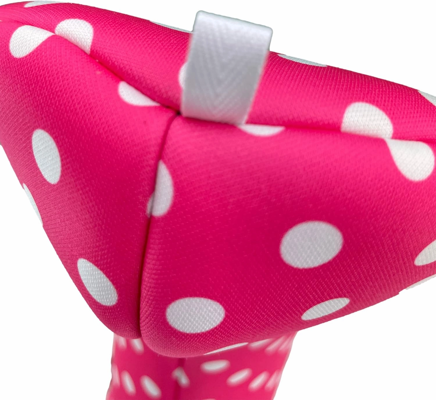 Women’s Hot Pink & White Polka Dots | BeeJoss Golf Club Headcover | Driver Fairway Hybrid-Sold Separately | Handmade in USA