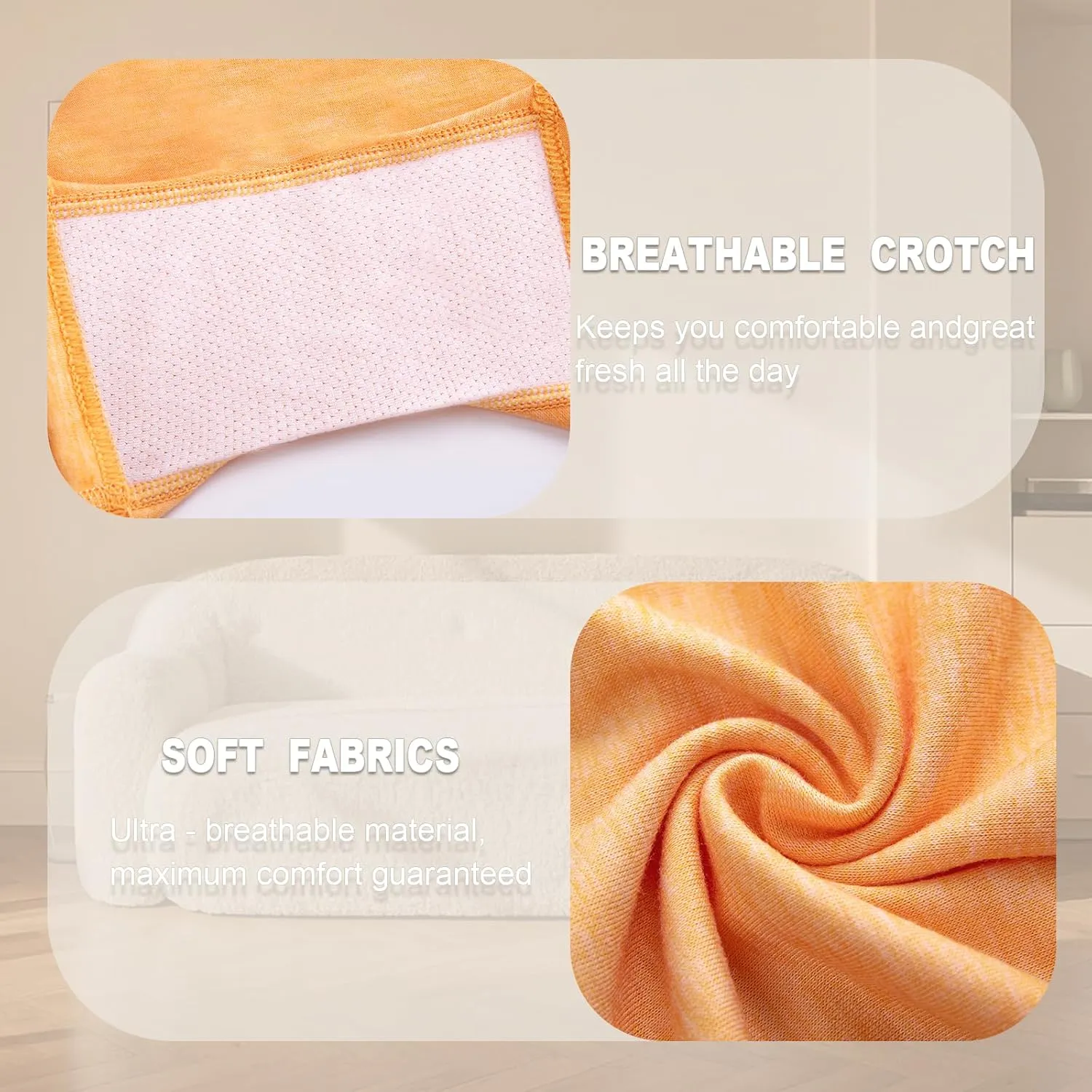 Womens Boxer Briefs Boy Shorts Underwear for Women Full Coverage Soft Stretch Panties 4 Pack