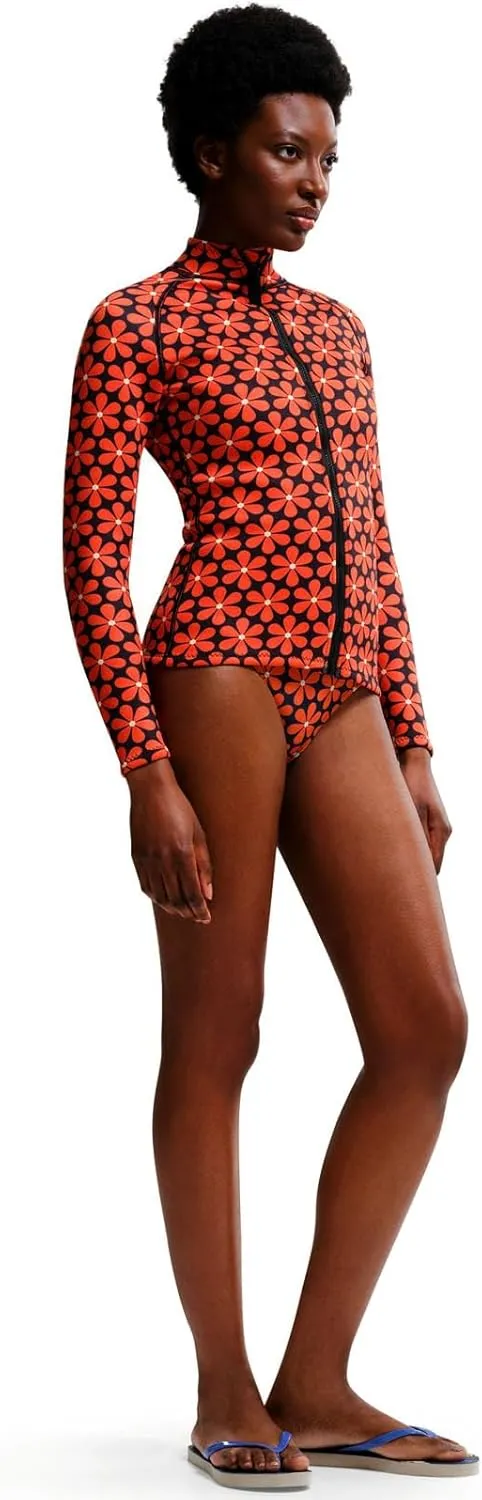 Womens Orla Kiely Full Zip Bold Pattern Surf Swim Scuba Jacket Top