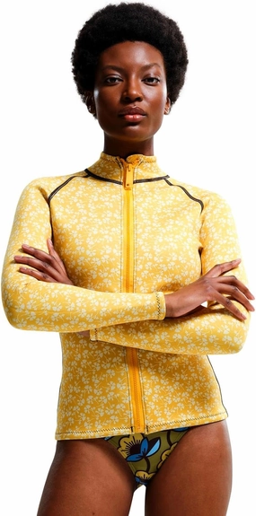 Womens Orla Kiely Full Zip Bold Pattern Surf Swim Scuba Jacket Top