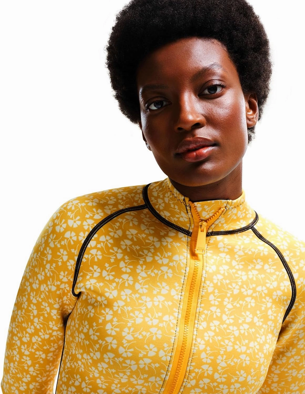 Womens Orla Kiely Full Zip Bold Pattern Surf Swim Scuba Jacket Top