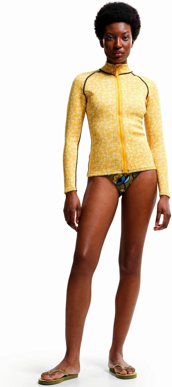 Womens Orla Kiely Full Zip Bold Pattern Surf Swim Scuba Jacket Top