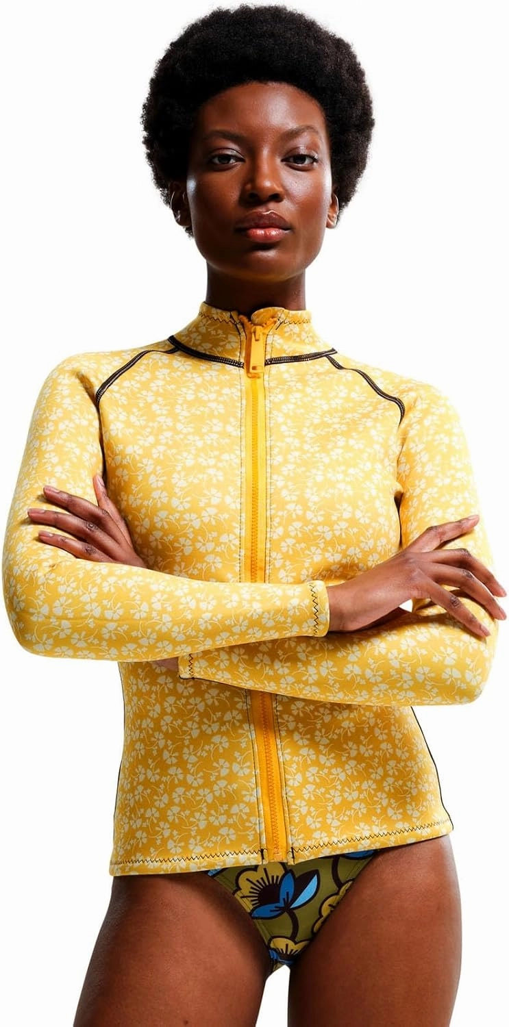 Womens Orla Kiely Full Zip Bold Pattern Surf Swim Scuba Jacket Top