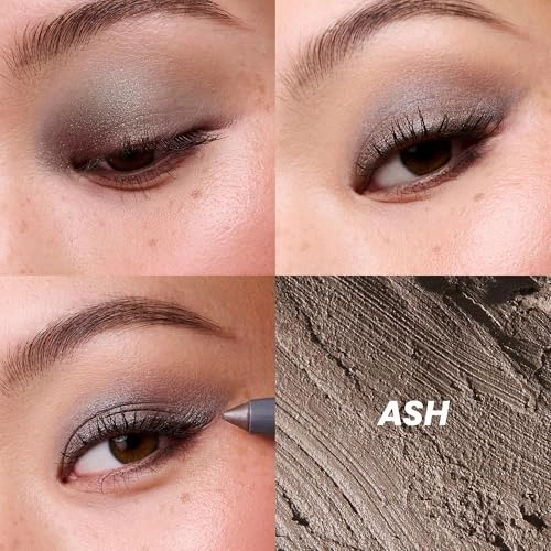 Wonderskin IYKYK Eyeshadow Stick - Longwear Eye Shadow Sticks, Budge-Proof and Waterproof Shimmer Eyeshadow Stick with Built-in Sharpener (Ash)