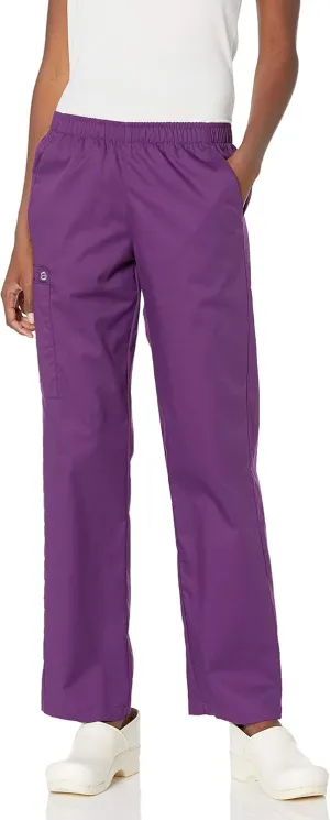 WonderWink Women's Petite Wonderwork Women's Pull-On Cargo Scrub Pant Petite