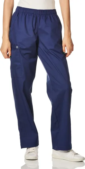 WonderWink Women's Petite Wonderwork Women's Pull-On Cargo Scrub Pant Petite