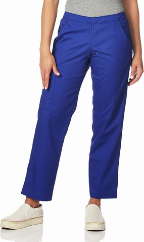 WonderWink Women's Petite Wonderwork Women's Pull-On Cargo Scrub Pant Petite