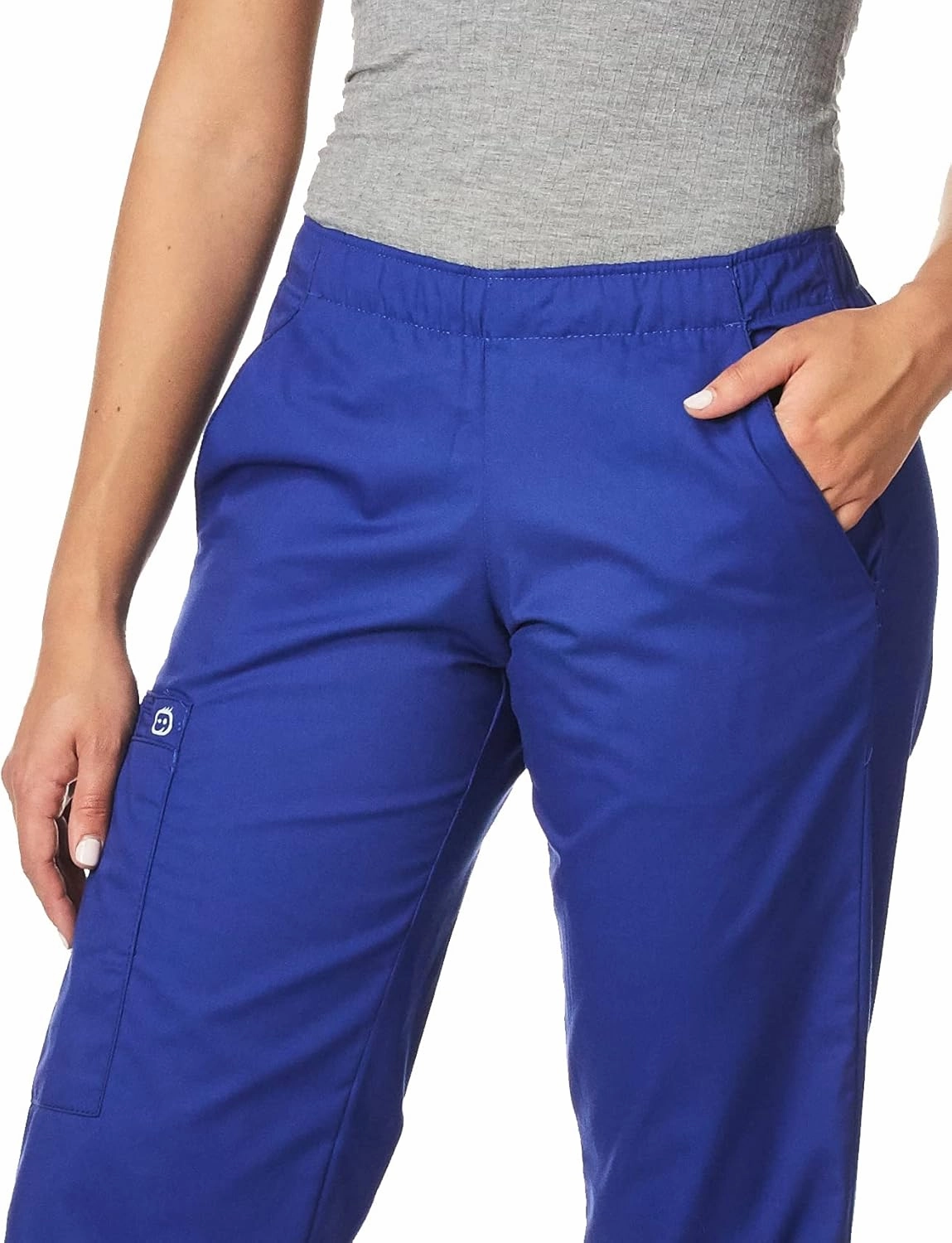 WonderWink Women's Petite Wonderwork Women's Pull-On Cargo Scrub Pant Petite