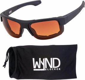 WYND Blocker Nova Motorcycle Riding Glasses Extreme Sports Wrap Dry Eye Sunglasses (Model 337)