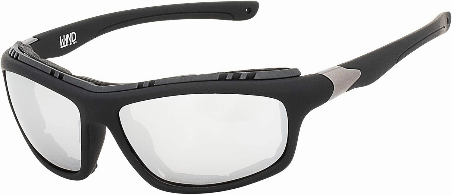 WYND Blocker Polarized Dry Eye Wind Resistant Sunglasses Motorcycle Glasses (Model 335 Polarized)