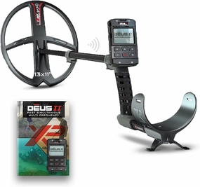 XP Metal Detectors Deus II RC - Waterproof and Multi Frequency, Ideal for Treasure and Relic Hunting - with 13x11'' FMF Coil (34x28cm), Wireless Remote Control and S-Telescopic stem (DEUS2-34FMFRCEA)