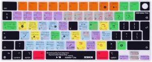 XSKN Ableton Live Shortcuts EU Version Silicone Keyboard Cover Skin for 2022 2023 2024 Apple M2 M3 Chip MacBook Air 13.6 inch (A2681 A3113) 15.3 inch (A2941 A3114) with Touch ID