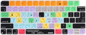 XSKN Shortcuts and Languages Series Silicone Keyboard Cover Skin for Apple 2021 Released iMac M1 Chip Magic with Touch ID A2449 Lock Key A2450 (EU&US Version Ableton Live) (SHK-370)