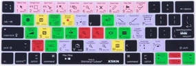 XSKN Steinberg Cubase Shortcut Silicone Keyboard Skin for Touch Bar MacBook Pro 13" A1706 A1989 15" Retina Display A1707 A1990 (Since 2016 Release, Touch Bar Sticker Gift)