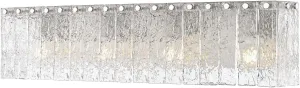 Z-Lite 1943-4V-BN Glacier - 4 Light Bath Vanity-7 Inch Tall and 31.25 Inch Wide, Finish Color: Brushed Nickel