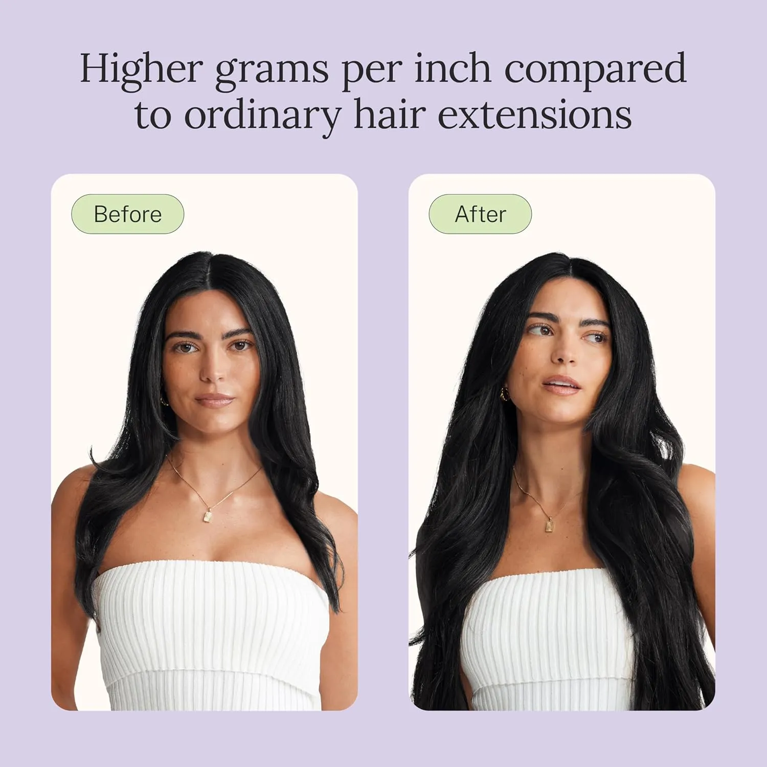 Zala Real Human Hair Clip-In Hair Extensions - Seamless Clip Ins for Natural, Full Hair - Clip In Hair Extensions for Instant Volume & Length - 9 Piece Clip-in Set in Jet Black (190g / 20 inch)